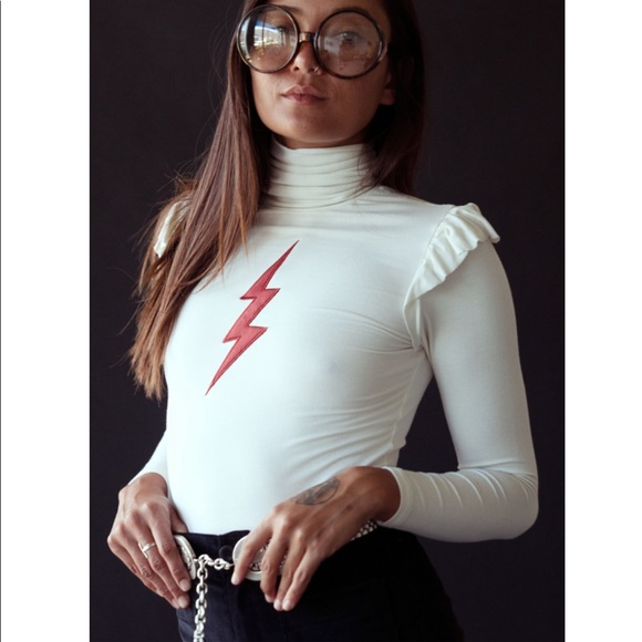 Sugarhigh Lovestoned Tops - Sugarhigh Lovestoned Bowie Turtleneck Cream